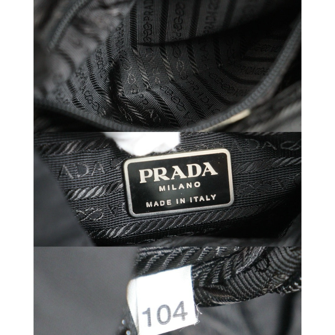 Include Entrupy Certificate of Authenticity｜Good ( Rank AB) ｜Prada  Nylon Black Small Backpack ｜26091802