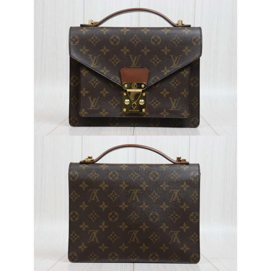 Include Entrupy Certificate of Authenticity｜Good ( Rank AB)｜  Louis Vuitton Monogram Monceau26 Shoulder Bag ｜26061810