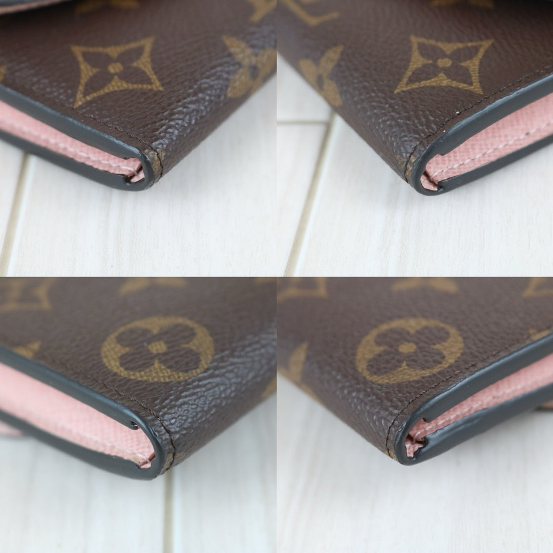 Include Entrupy Certificate of Authenticity｜Very Good ( Rank A)｜Full Set Louis Vuitton Monogram Emilie Long Wallet ｜S26051103
