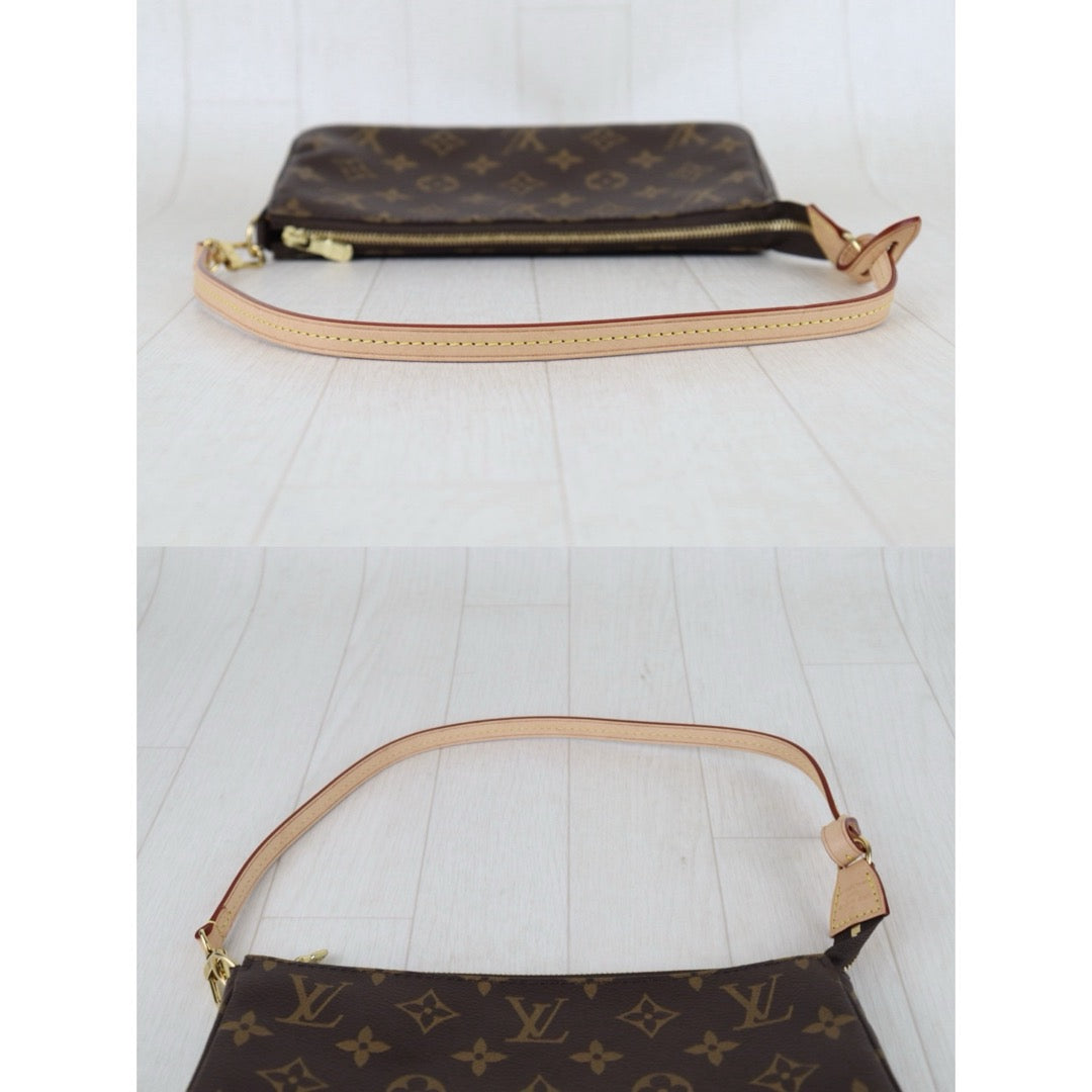 Include Entrupy Certificate of Authenticity｜Very Good ( Rank A)｜ Louis Vuitton Current Model Monogram Pochette Accessoires IC Chip model｜S26052206