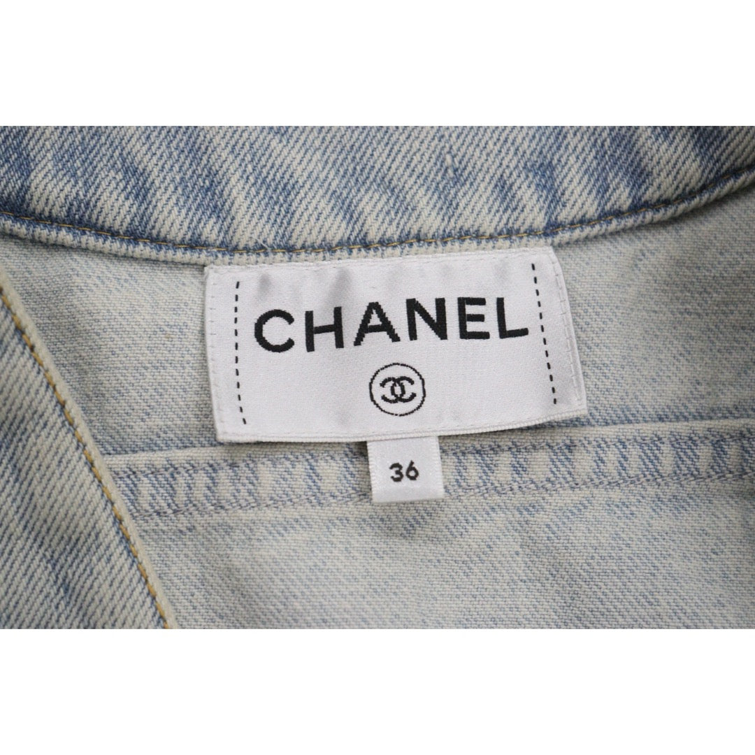 Very Good ( Rank A) ｜ CHANEL 21 Cruise New Denim Jacket 36 size  ｜W25102105
