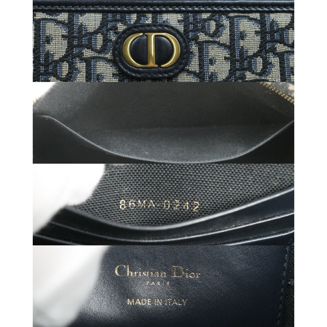 Include Entrupy Certificate of Authenticity｜Very Good ( Rank A)｜Dior Montaigne Oblique Pouch Handbag 26｜S26060612