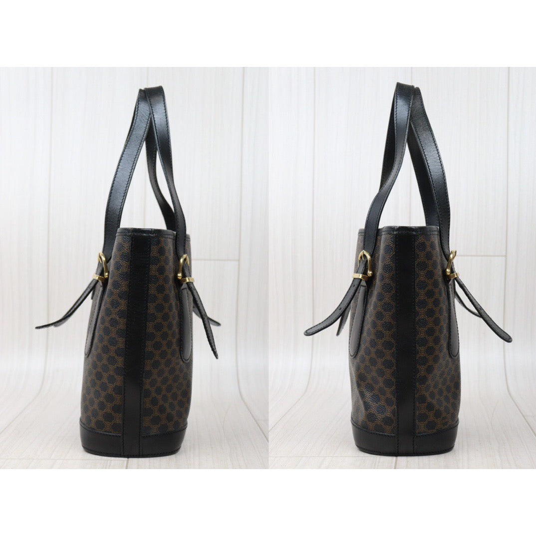 Rank AB ｜ CELINE Black Macadam ToteBag ｜V24061317