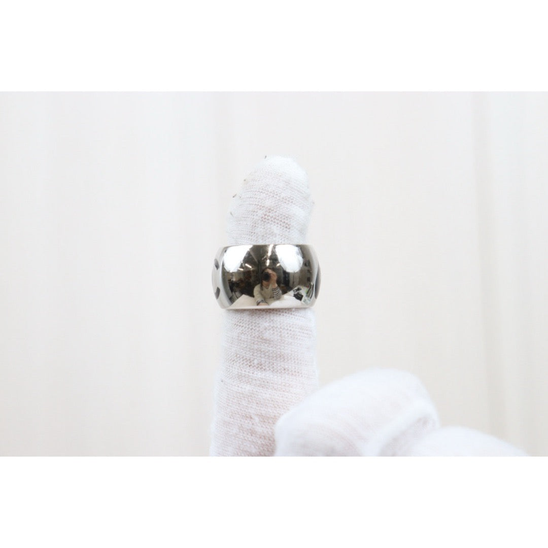Good ( Rank AB)｜ Chanel Heart Coco Mark Silver 925 Ring #15 ｜V25052106