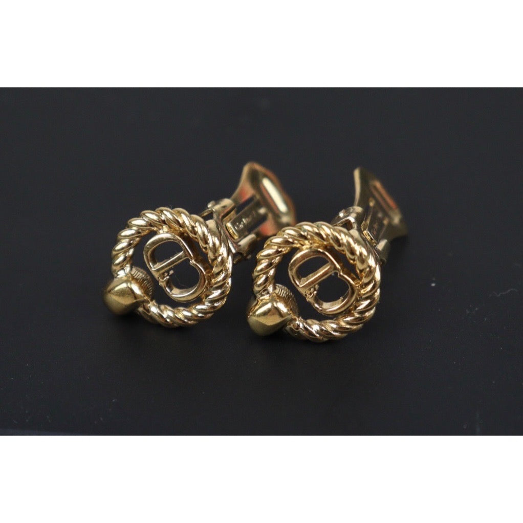 Rank A ｜ Dior CD Earring Gold Plated｜23100610