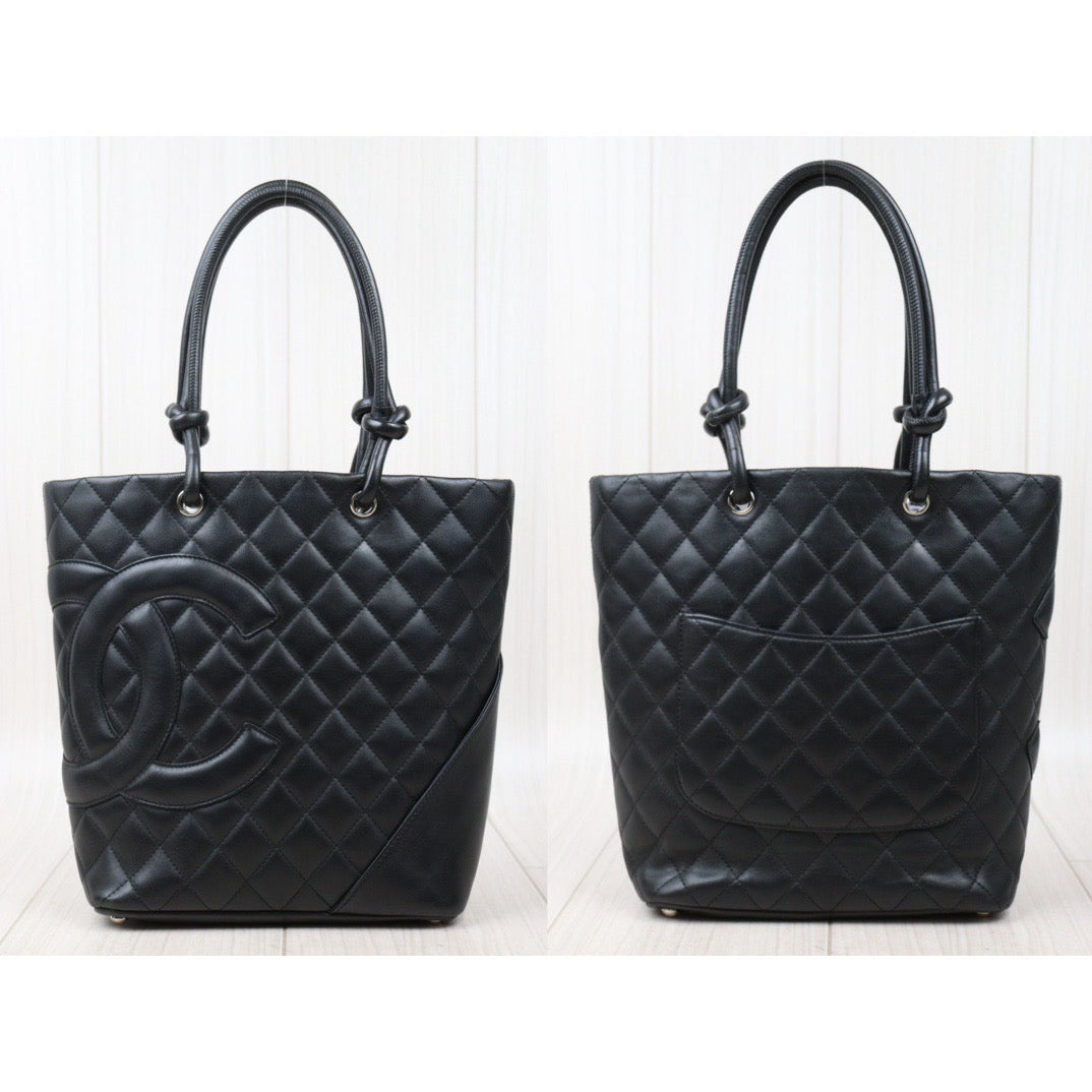 Rank AB ｜ CHANEL Cambon Line ToteBag Black Made In 2004-2005 Year｜P24061132