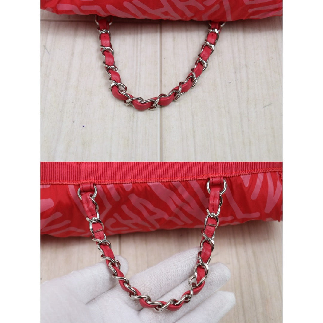 Include Entrupy Certificate of Authenticity｜Very Good ( Rank A)｜CHANEL Coco Neige Series Pink Nylon Backpack  IC Chips Model｜Y26040707