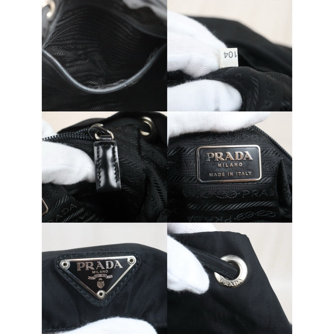 Include Entrupy Certificate of Authenticity｜Good ( Rank AB) ｜Prada  Nylon Black Backpack Small｜26070202