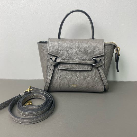 CELINE Calf Leather Belt Pico Handbag Shoulder Bag