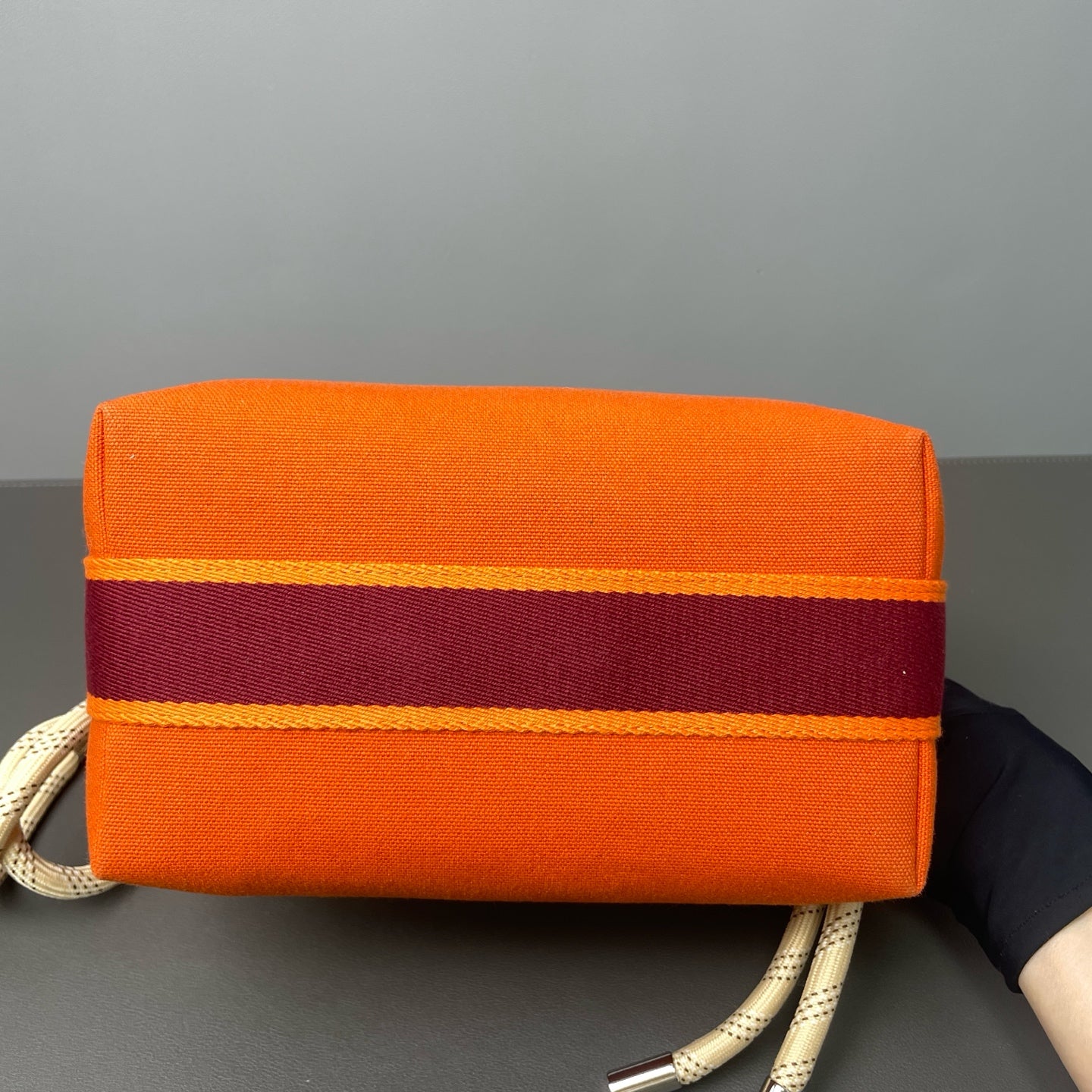 Very Good ( Rank A) ｜ HERMES Bride-A-Brac Canvas  Handbag