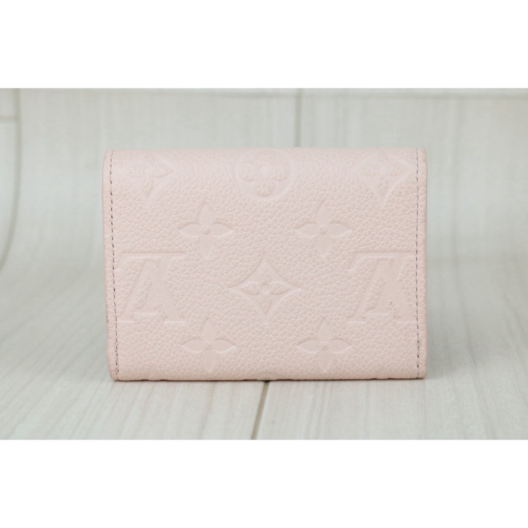 Include Entrupy Certificate of Authenticity｜Very Good ( Rank A)｜LV Monogram Empreinte Portemonnaie Rosalie Wallet Pink  IC Chips Model｜S26060133
