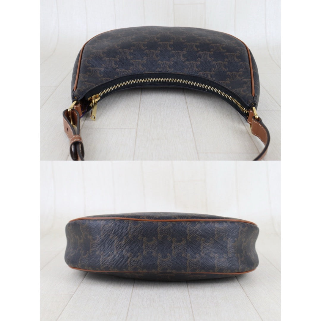 Good ( Rank AB)｜ CELINE Macadam AVA Triomphe Canvas Shoulder Bag｜S25121011