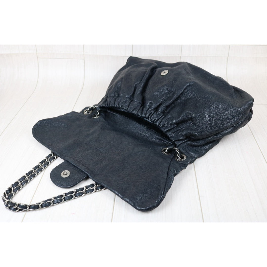 Include Entrupy Certificate of Authenticity｜Good ( Rank AB)｜ CHANEL Caviar Skin Matrasse Chain  Shoulder Bag Black Made In 2010- 2011Year｜S26052506