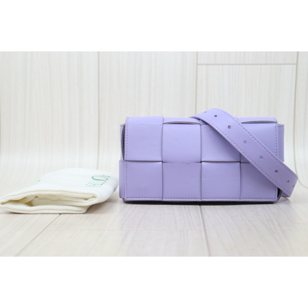 Good ( Rank AB)｜ Bottega Veneta Calf Leather Belt Cassette Shoulder Bag Body Bag Waist Bag Wisteria｜S25072103