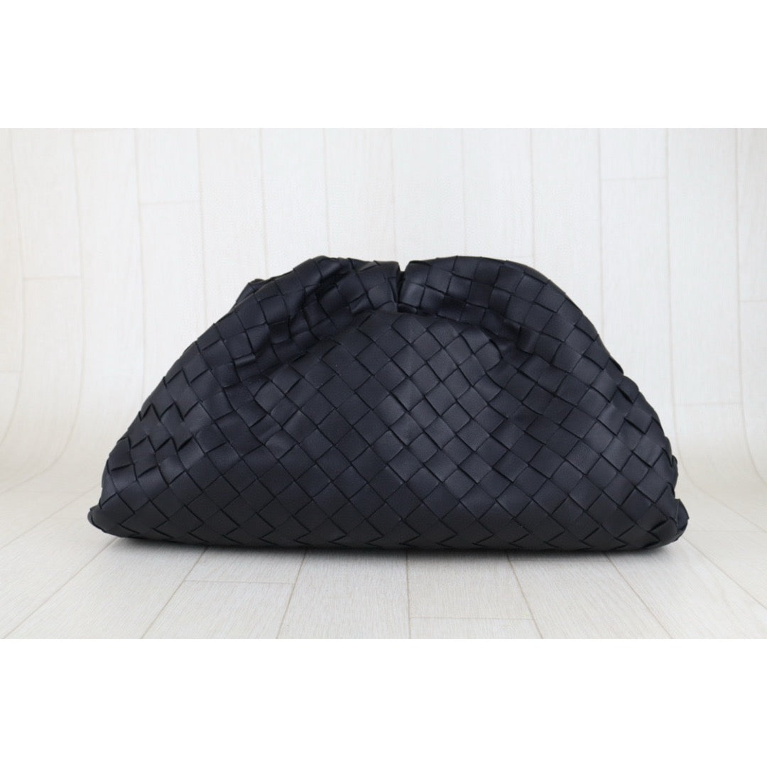 Excellent（Rank SA）｜ Bottega Veneta Lamb Skin Teen Pouch Classic Black｜S25032302
