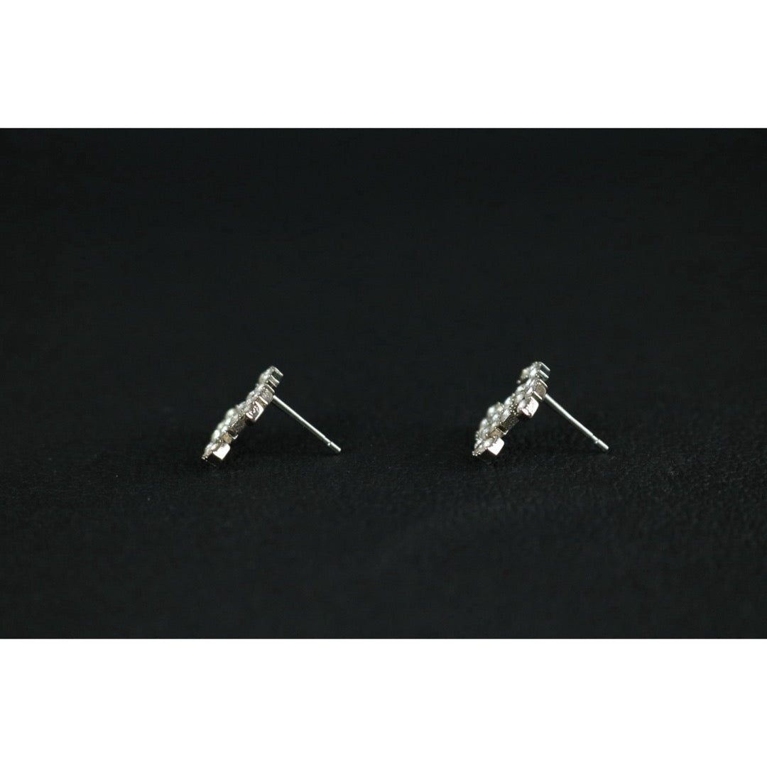 Include Authentic Detective Certificate of Authenticity｜Very Good ( Rank A) ｜CHANEL B18S COCO Mark Rhinestone Earrings Made In 2018 Year｜S26080111
