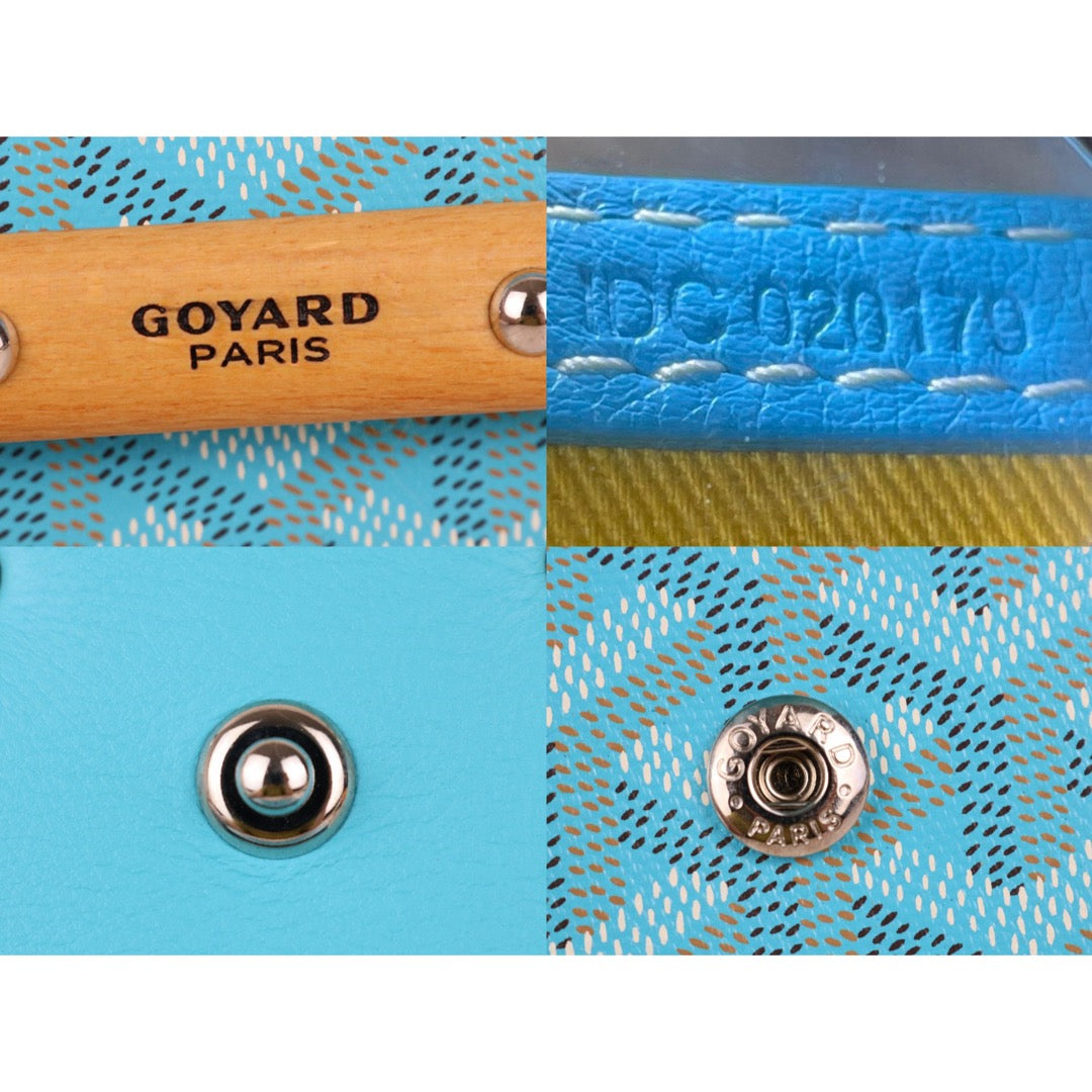 Include Entrupy Certificate of Authenticity｜Very Good ( Rank A) ｜ Goyard Monte-Carlo Blue WOC Shoulder Bag Limited Edition ｜X26051705
