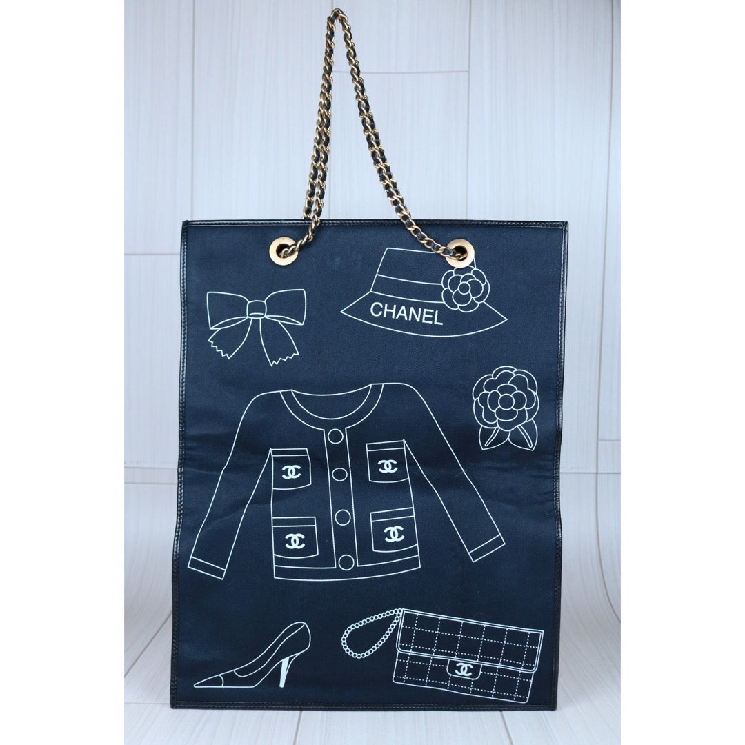 Good ( Rank AB)｜ CHANEL Canvas  ToteBag  Blue Made In 2004-2005 Year｜S24060608