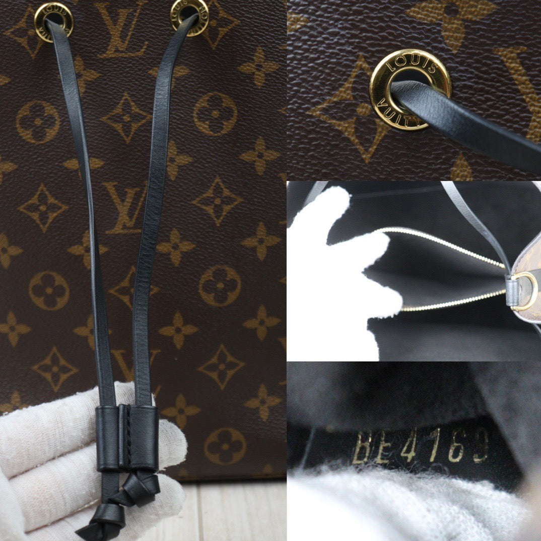 Rank A ｜ LV Monogram Shoulder Bag Black｜24062012