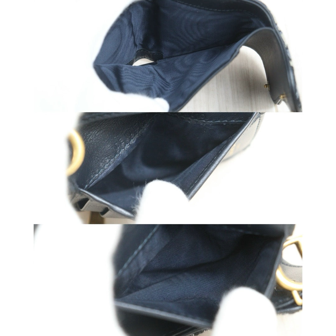 Include Entrupy Certificate of Authenticity｜Very Good ( Rank A)｜Dior Trotter Montaige  Oblique Saddle Lotus Wallet ｜26081807