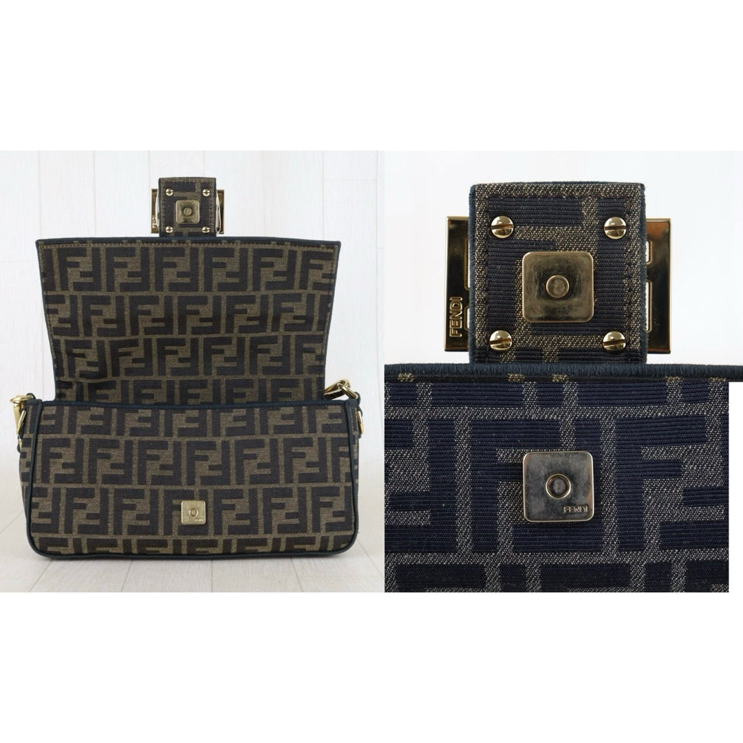 Include Entrupy Certificate of Authenticity｜Very Good ( Rank A)｜ FENDI Mamma Baguette Shoulder Bag  Gold Hardware Current Model｜S26060504