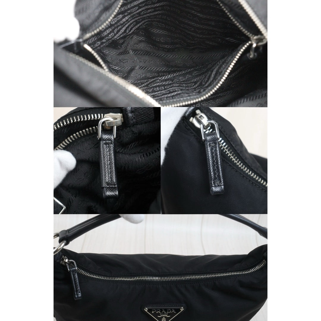 Include Entrupy Certificate of Authenticity｜Good ( Rank AB)｜ PRADA Nylon GM Hobo Black｜26063004