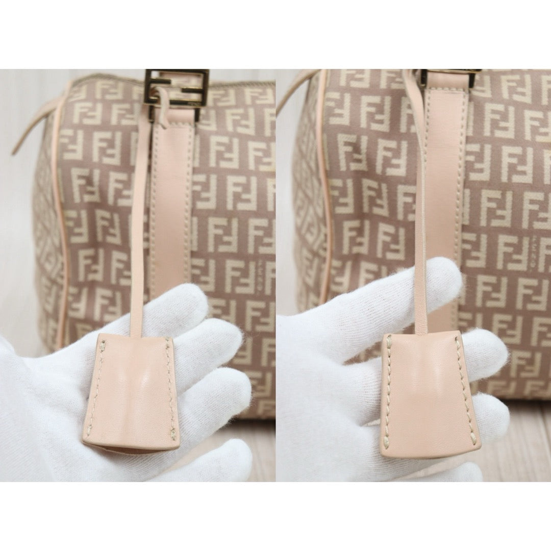 Good ( Rank AB)｜ FENDI Mamma Baguette Boston25 Hand Bag Pink｜25091102