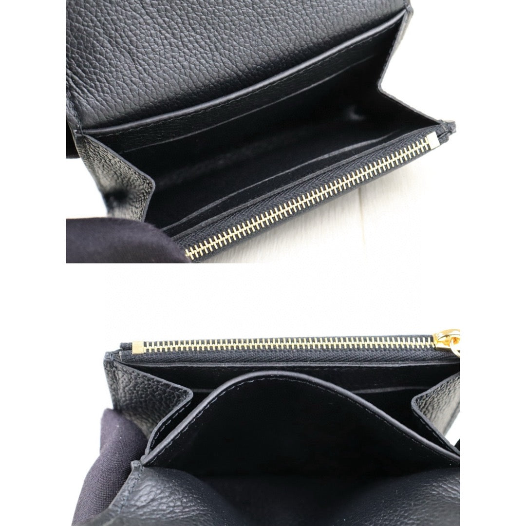 Very Good ( Rank A)｜ LV Monogram Calf Skin Card Holder Black IC Chips Model ｜Counter Price ￥69,300JPY｜H25022602