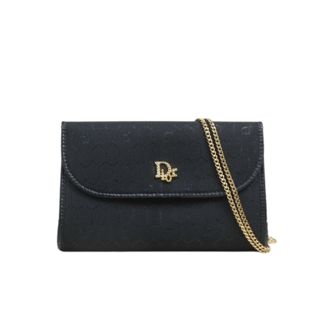 Include Entrupy Certificate of Authenticity｜Excellent（Rank SA）｜Dior  Honeycomb Canvas Chain Shoulder Bag ｜26100605