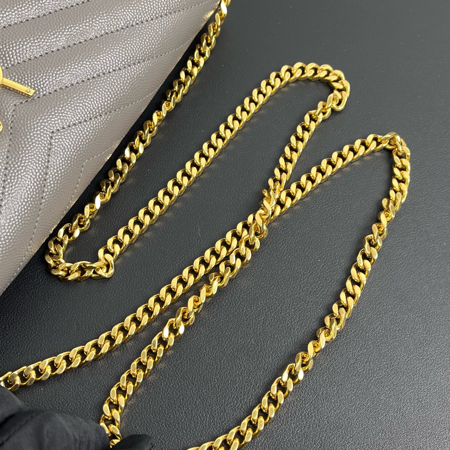 Saint Laurent YSL Caviar Skin Shoulder Bag