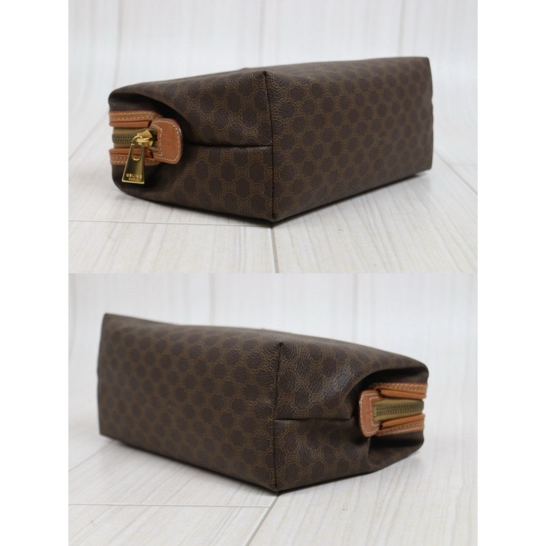 Include Entrupy Certificate of Authenticity｜Good ( Rank AB)｜ CELINE Macadam Pouch ｜26052604