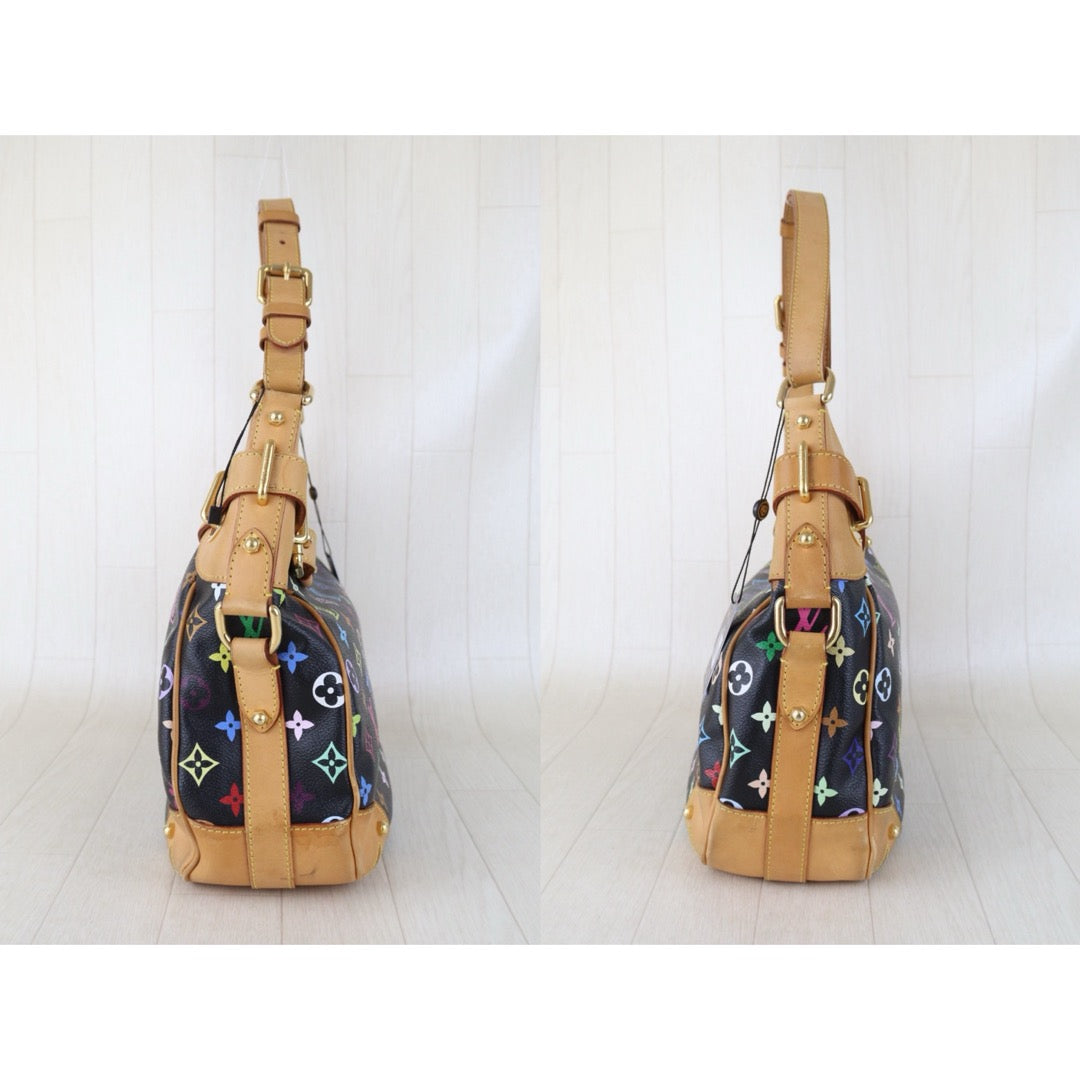 Include Entrupy Certificate of Authenticity｜Good ( Rank AB)｜Louis Vuitton Monogram Takashi Murakam Multicolor Greta ShoulderBag｜Z26091612