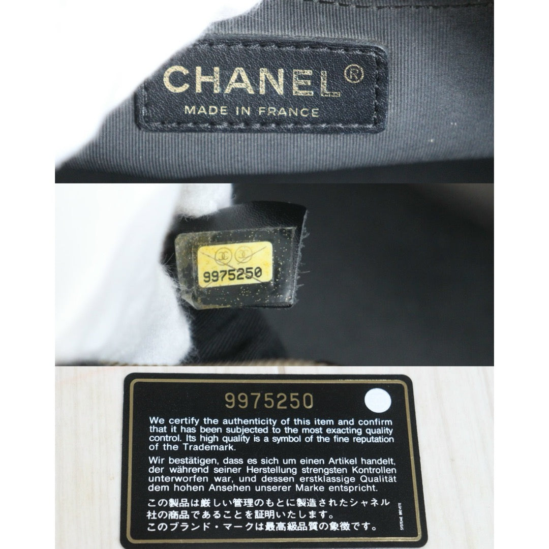Include Entrupy Certificate of Authenticity｜Good ( Rank AB) ｜CHANEL Caviar Skin Calf Leather Bowling HanBag Made in 2004-2005 Year｜26091002