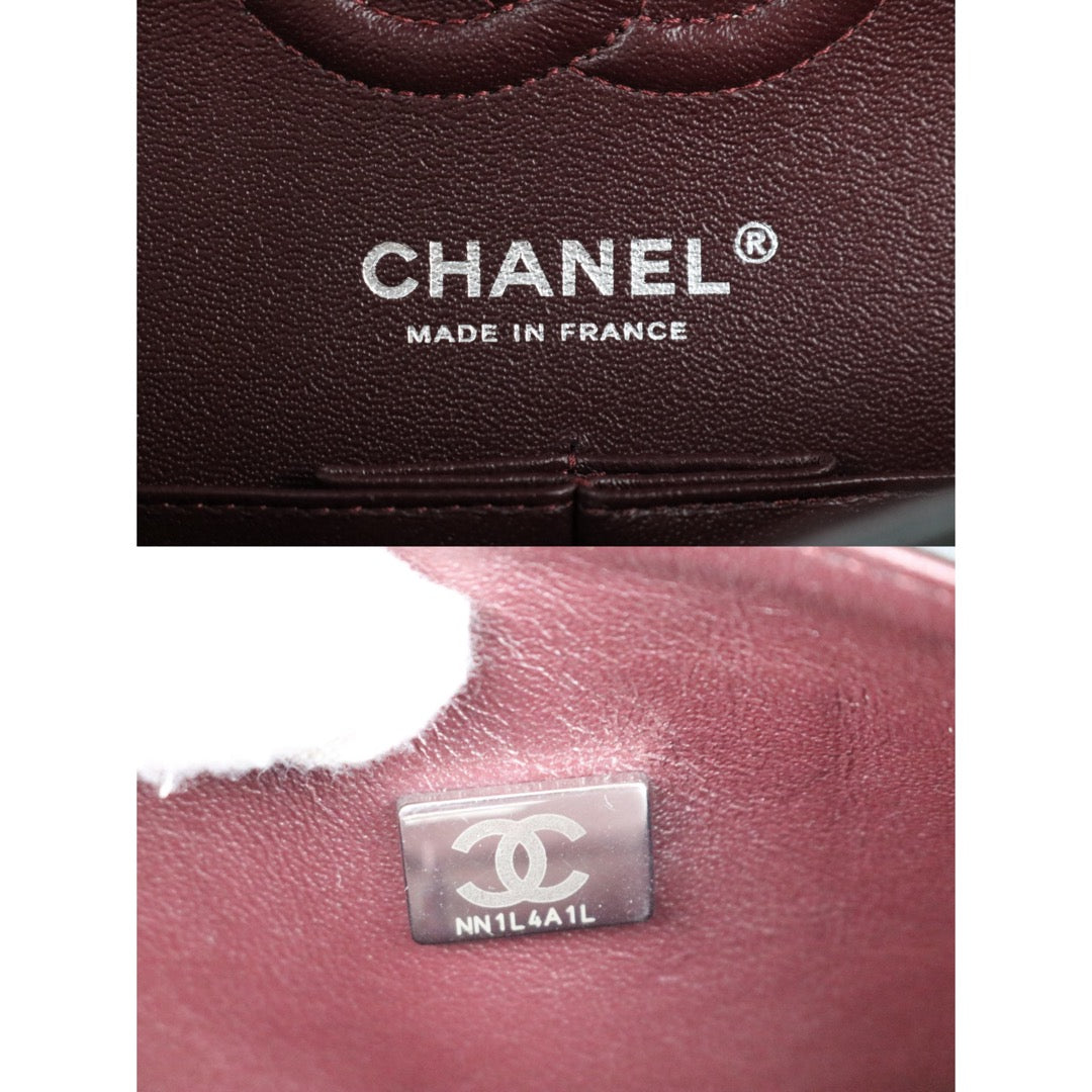 Include Entrupy Certificate of Authenticity｜Very Good ( Rank A)｜ CHANEL Lamb Skin Matrasse Chain Double Flap 23 Shoulder Bag  Black IC Chips Model｜S26091614