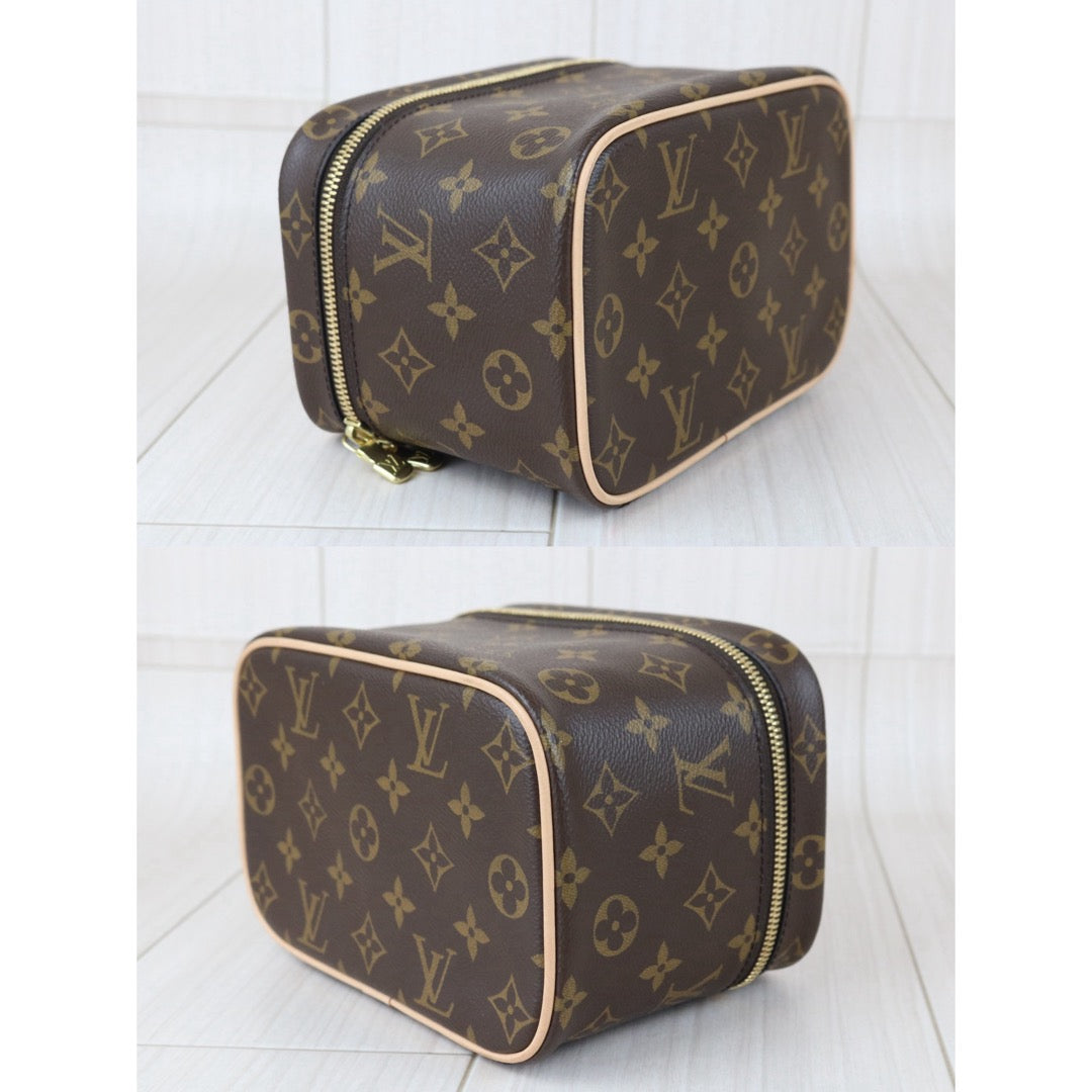 Include Entrupy Certificate of Authenticity｜Very Good ( Rank A)｜ Louis Vuitton Monogram Nice Mini Vanity Handbag IC Chips Model｜X26051718