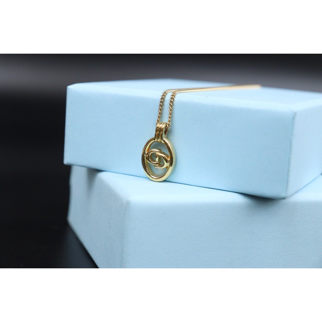 Rank AB ｜ Dior CD Necklace Gold Plated ｜V24030755