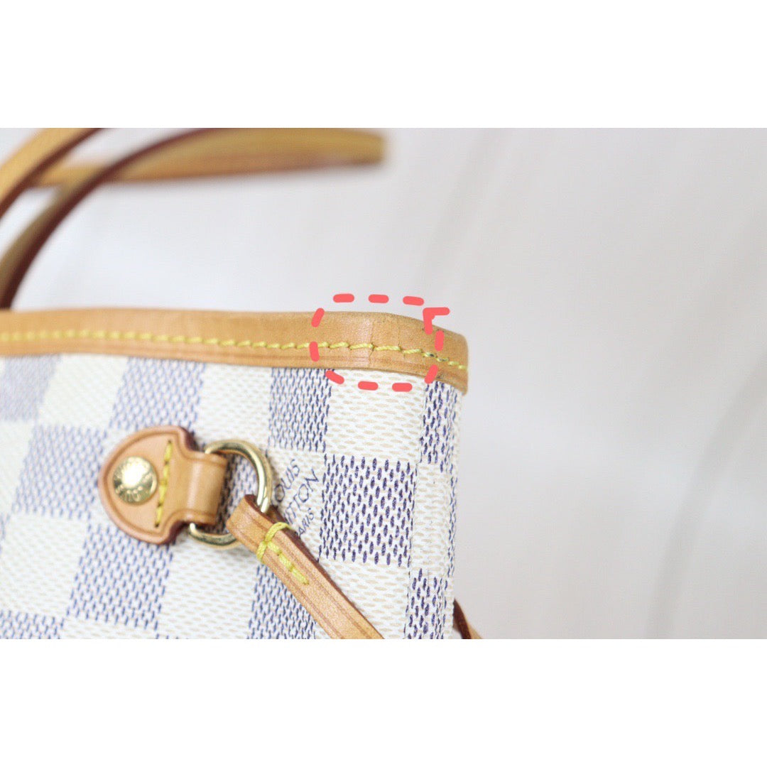 Rank AB ｜LV Damier Azur nevefull PM Shoulder Bag  With Pouch｜P24071107