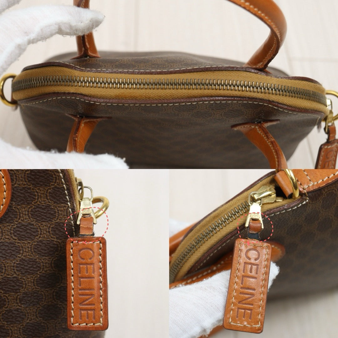 Include Entrupy Certificate of Authenticity｜Good ( Rank AB) ｜CELINE Macadam Handbag Shoulder Bag  ｜26062915