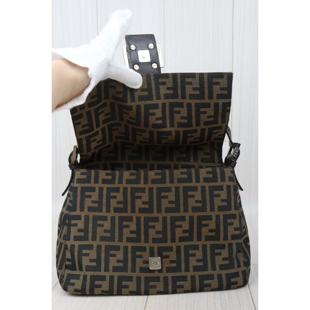 Very Good ( Rank A) ｜ FENDI Zucca Mamma Baguette Shoulder Bag ｜24091208