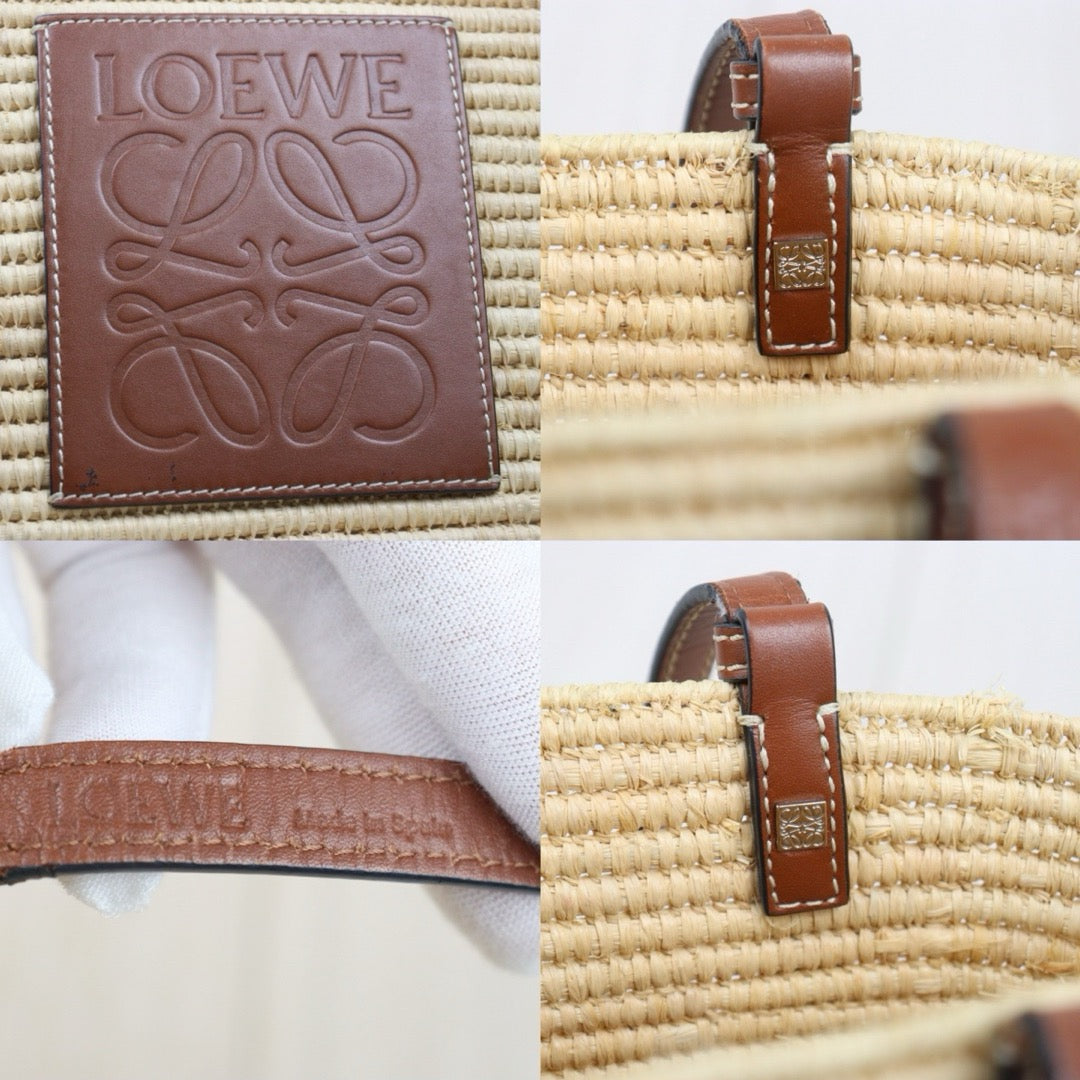 Good ( Rank AB)｜ LOEWE Straw  Basket Handbag Shoulder Bag ｜P25062701
