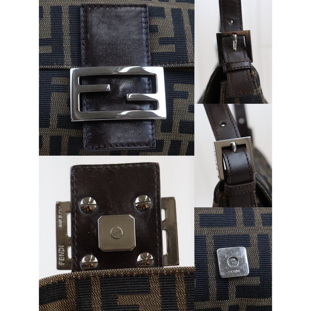 Rank AB｜ FENDI Zucca Mamma Baguette Shoulder Bag ｜24032206