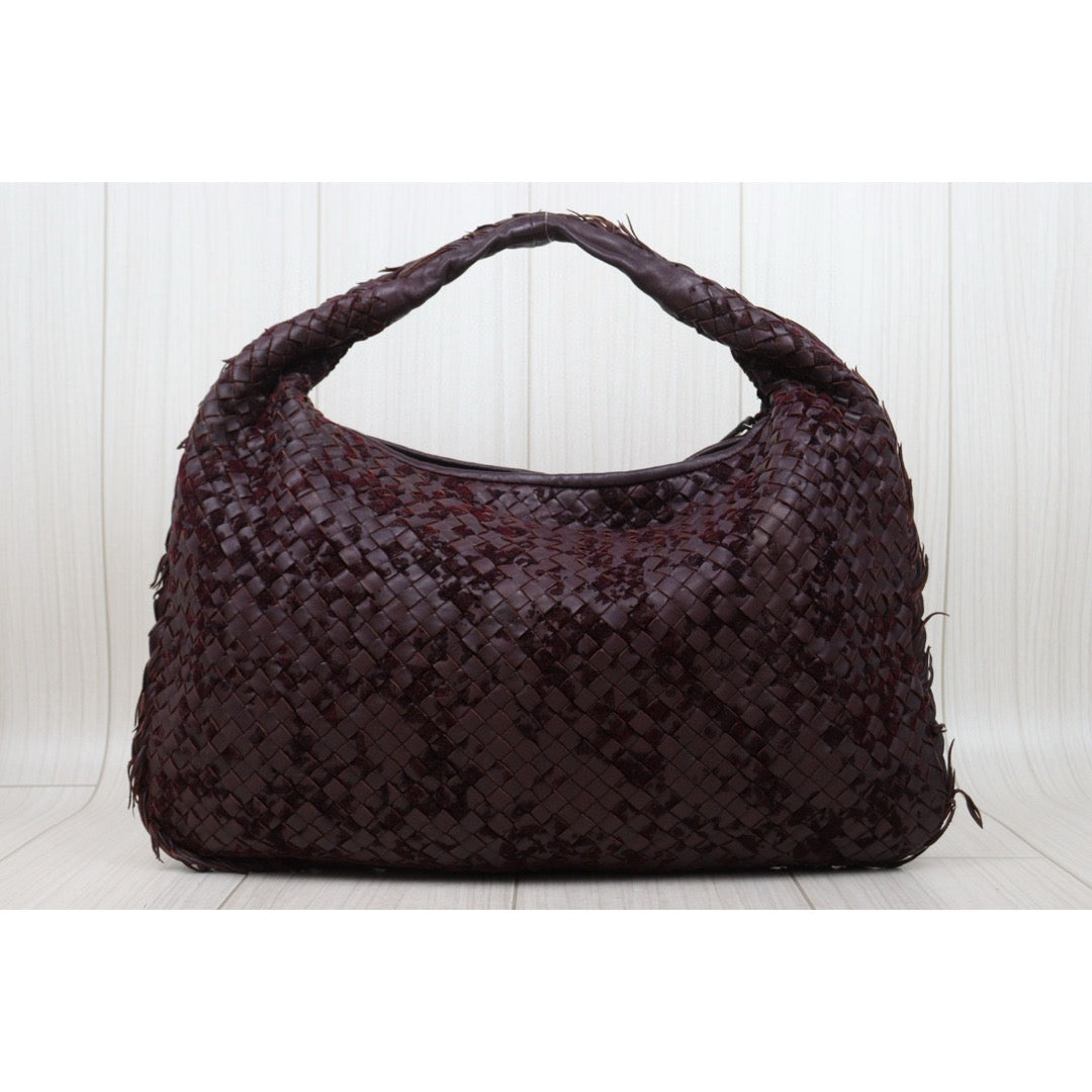 Good ( Rank AB)｜ Bottega Veneta Lamb Skin Braid Shoulder Bag Brown｜P25041401