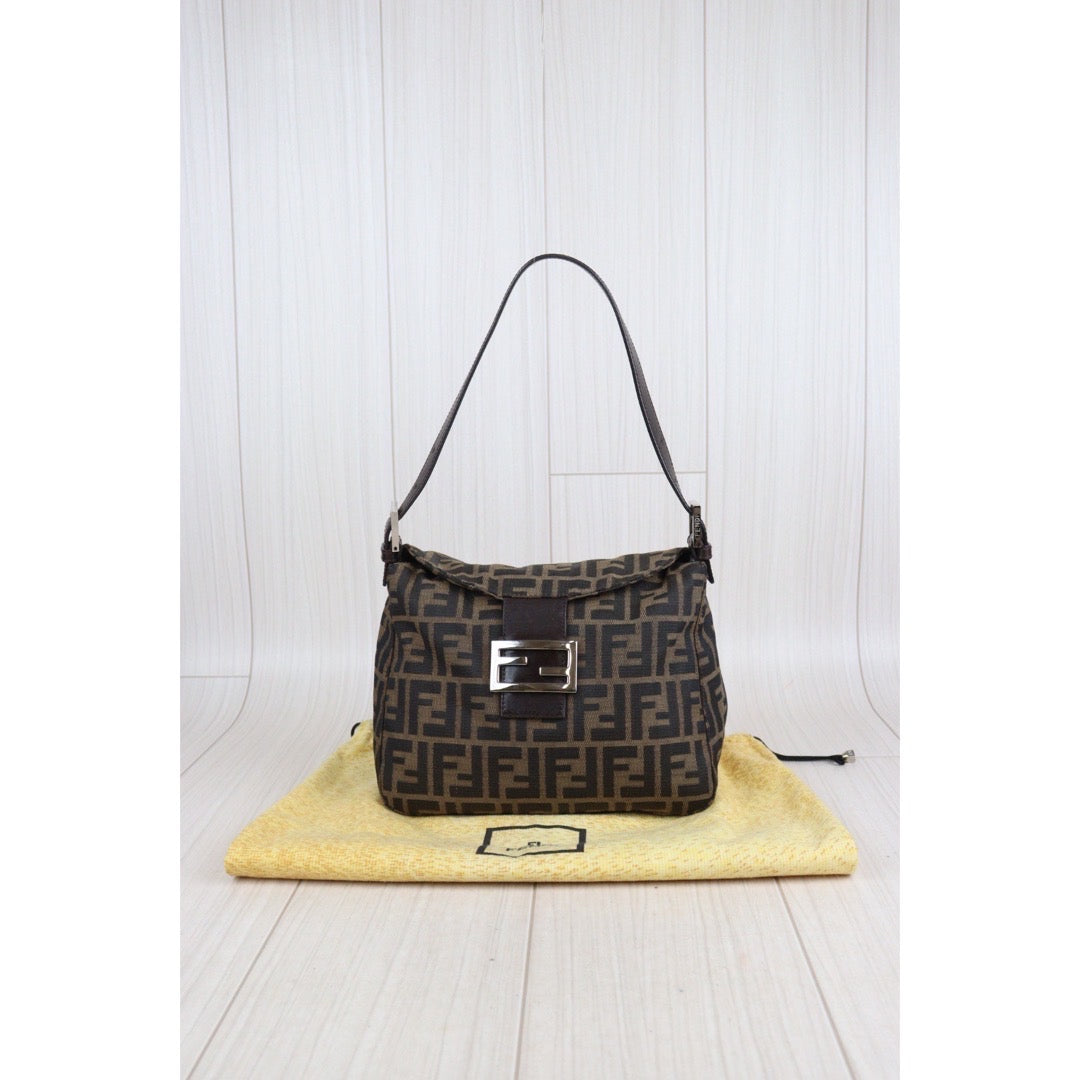 Rank A ｜ FENDI Zucca Mamma Bucket  Shoulder Bag｜23101309