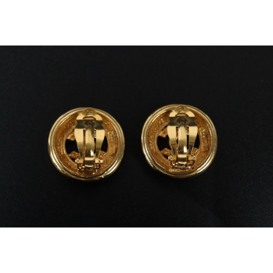 Very Good ( Rank A) ｜CHANEL Coco Mark Gold 24 Plated Earrings ｜S24112502