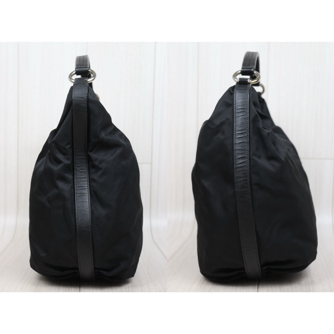 Very Good ( Rank A) ｜ PRADA HOBO GM Black HandBag ｜25120608