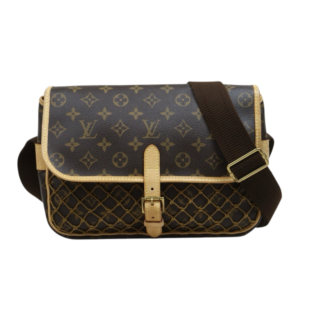 Include Entrupy Certificate of Authenticity｜Good ( Rank AB)｜Louis Vuitton Monogram Mesh Messenger ShoulderBag ｜26042817