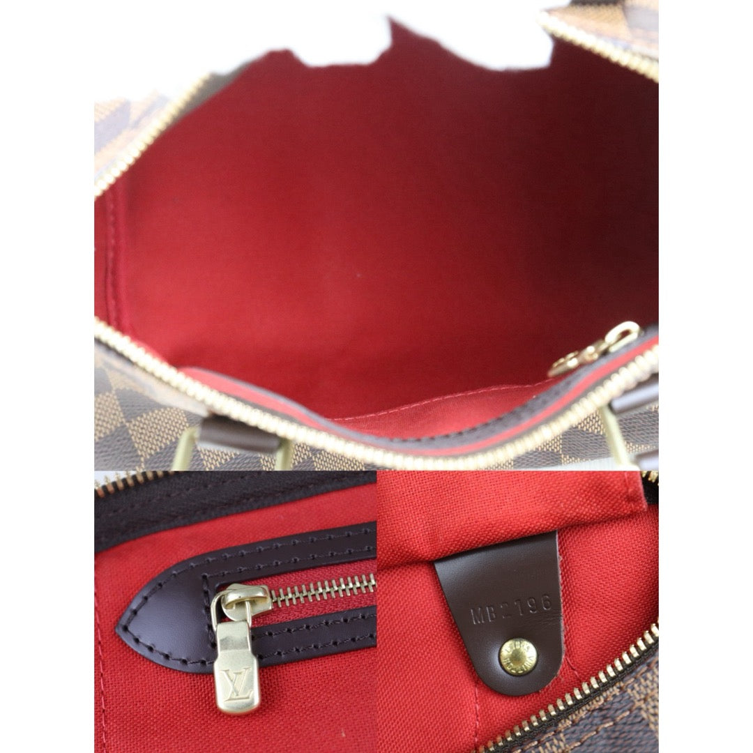 Include Entrupy Certificate of Authenticity｜Very Good ( Rank A) ｜ Louis Vuitton Damier Speedy 25 Hand Bag With Shoulder Strap｜S26072540