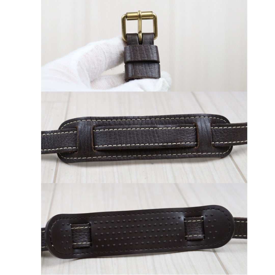 Rank A ｜LV Monogram Mini Run Saumur  Shoulder Bag Canvas Leather Brown｜24032923