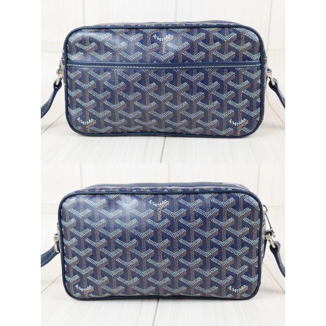 Include Entrupy Certificate of Authenticity｜Good ( Rank AB)｜ Goyard Cap-vert Camera Shoulder Bag Blue｜X26090413