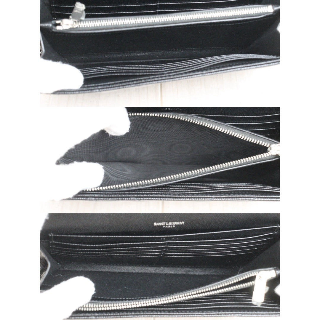 Very Good ( Rank A)｜  Saint Laurent YSL Caviar Skin Shoulder Bag Black MM｜S25101807